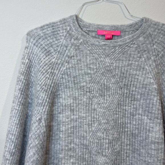 NWT Lilly Pulitzer Arienza Dolman Heathered Lunar Gray Knit Sweater Size XXS - Picture 2 of 9